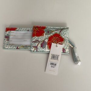 Anthropologie Nordstrom Floral Luggage Tag Holder NWT